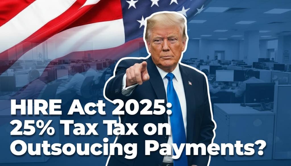HIRE Act 2025: 25% Tax on Outsourcing Payments – What It Means for Offshore Tech Markets?
